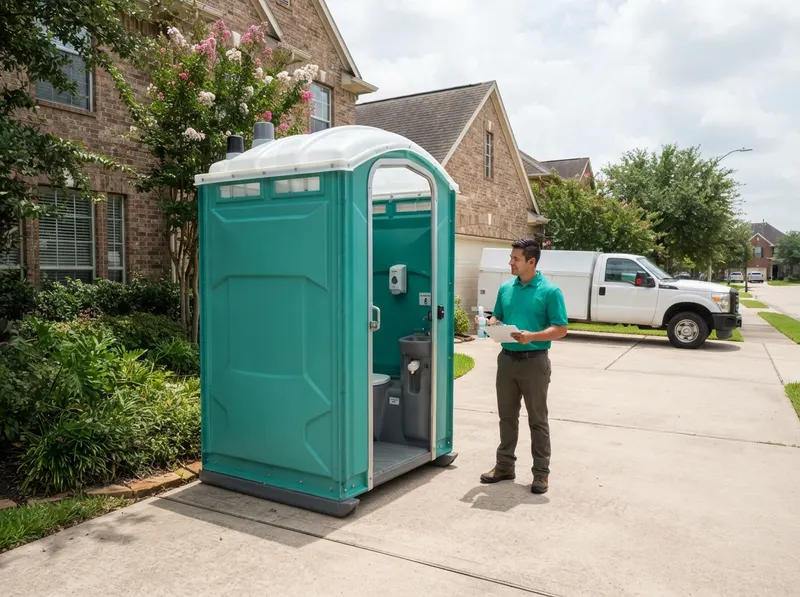 Flushable Restrooms with Sinks in Houston, TX