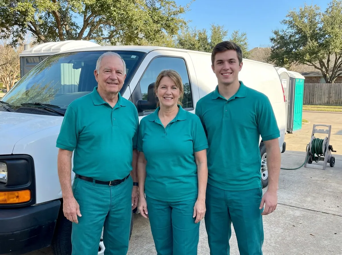 Comfort Zone Porta Potty portable toilet rentals team in Houston, TX
